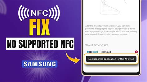 nfc tag not supported samsung s10|no supported app for nfc.